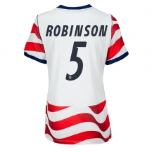 Maillot de football Réplique États-unis Antonee Robinson #5 Domicile Femme Mondial 2026 Manche Courte
