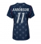 Maillot de football Réplique États-unis Brenden Aaronson #11 Extérieur Femme Mondial 2026 Manche Courte