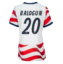 Maillot de football Réplique États-unis Folarin Balogun #20 Domicile Femme Mondial 2026 Manche Courte