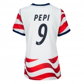 Maillot de football Réplique États-unis Ricardo Pepi #9 Domicile Femme Mondial 2026 Manche Courte