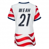 Maillot de football Réplique États-unis Timothy Weah #21 Domicile Femme Mondial 2026 Manche Courte