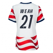 Maillot de football Réplique États-unis Timothy Weah #21 Domicile Femme Mondial 2026 Manche Courte