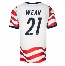 Maillot de football Réplique États-unis Timothy Weah #21 Domicile Mondial 2026 Manche Courte