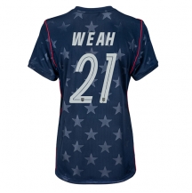 Maillot de football Réplique États-unis Timothy Weah #21 Extérieur Femme Mondial 2026 Manche Courte