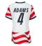 Maillot de football Réplique États-unis Tyler Adams #4 Domicile Femme Mondial 2026 Manche Courte